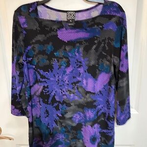 Clara Sun Woo top XS purple/black/tealhe colors in the close up pictures appear